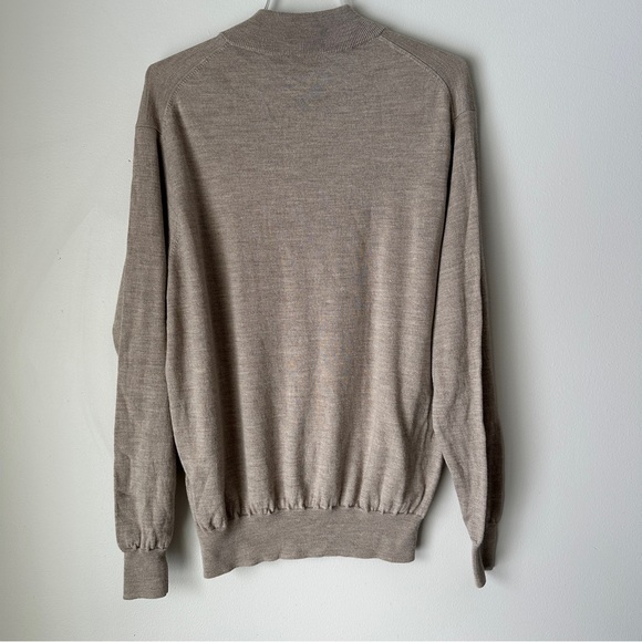 PETER MILLAR Crown Soft Merino Wool & Silk Blend Quarter-Zip Sweater size XL - Picture 2 of 9
